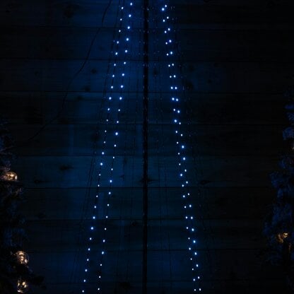 Samuel Alexander 2.1m Light up Christmas Pyramid Cone Tree with 580 Multi-Action Rainbow LEDs