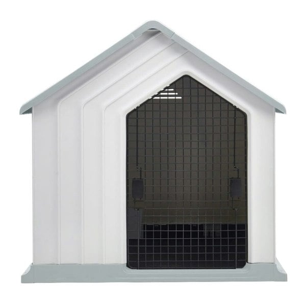 Waterproof Plastic Dog House Pet Kennel with Door Living and Home