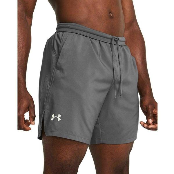 Under Armour Mens Launch 2 in 1 Running Shorts - Pitch Grey - 