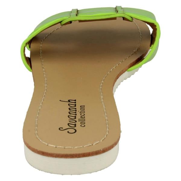 Savannah Ladies Savannah Flat Two Strap Mule