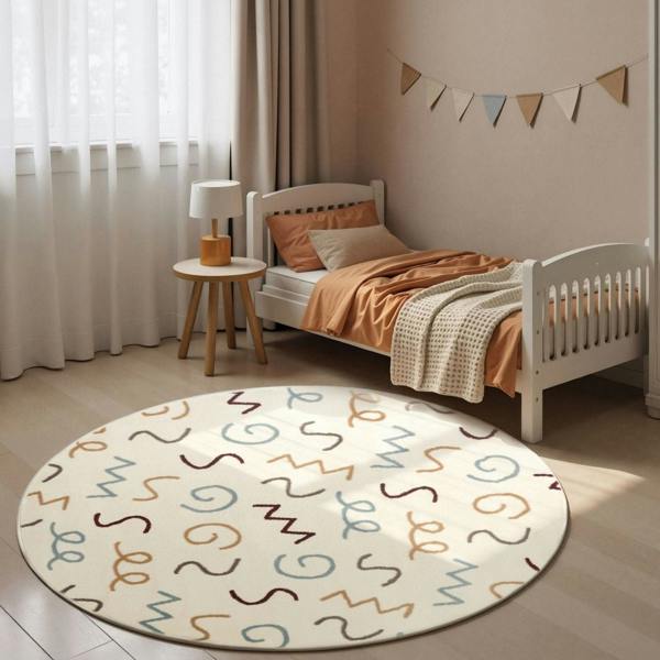 Adventures Kids Rug Fiete Cream Multicolor Underfloor heating Rug