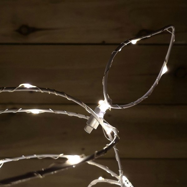 Samuel Alexander 63cm Outdoor Twinkling LED Grazing Reindeer Christmas Decoration in Warm White