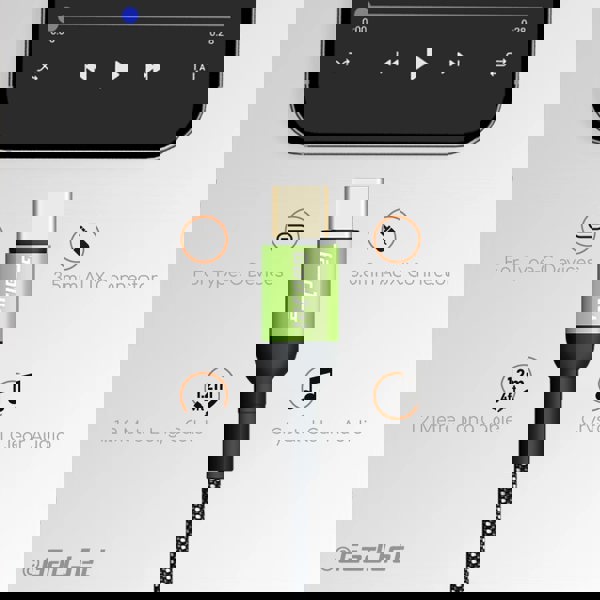 GadJet AUX to USB-C Cable