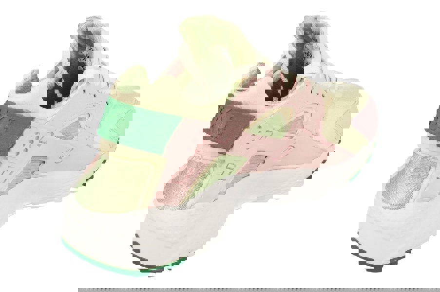 Nike Hurache Run Se GS Trainers Dq0517  600 - Pink Foam Malachite Sesame 600 - Photo 2