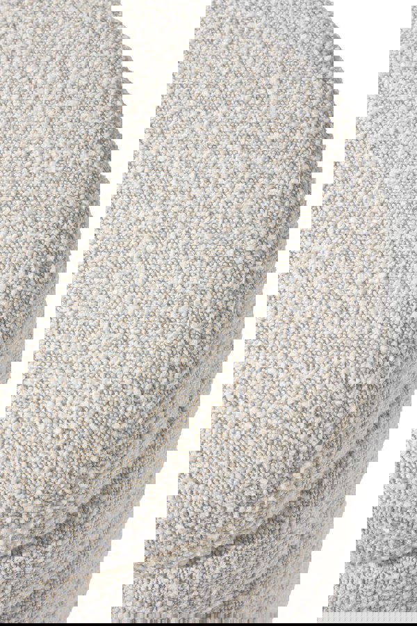 Living and Home Beige Upholstered Round Storage Ottoman for Bedroom Living Room and Makeup Room