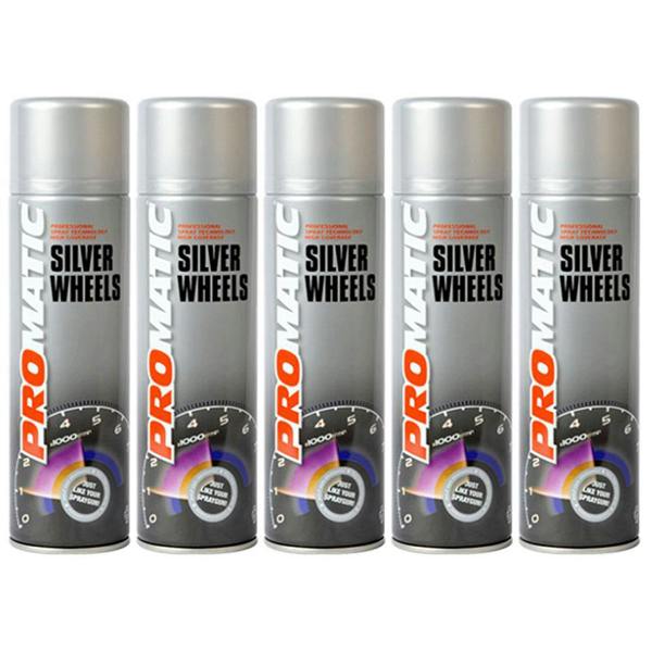 Promatic 5X Promatic Steel Wheels Spray Paint 500ml