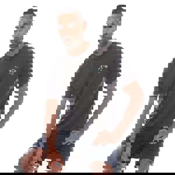 Nicce Mens Tanetta Logo T-Shirt - Charcoal - 