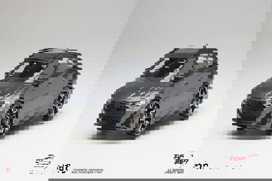 TSM Audi RS6 Avant Carbon Black Daytona Grey 1:18 Scale TSM TS0316