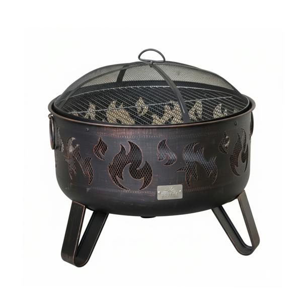 Samuel Alexander 60cm Black Steel Fuego Deepbowl Outdoor Firepit