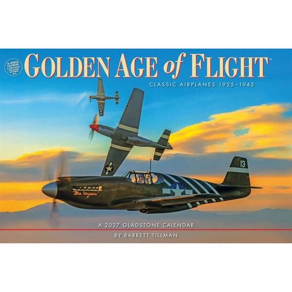 Golden Age of Flight Deluxe Calendar 2027, Deluxe Calendars, Month To View, Transport, Gift