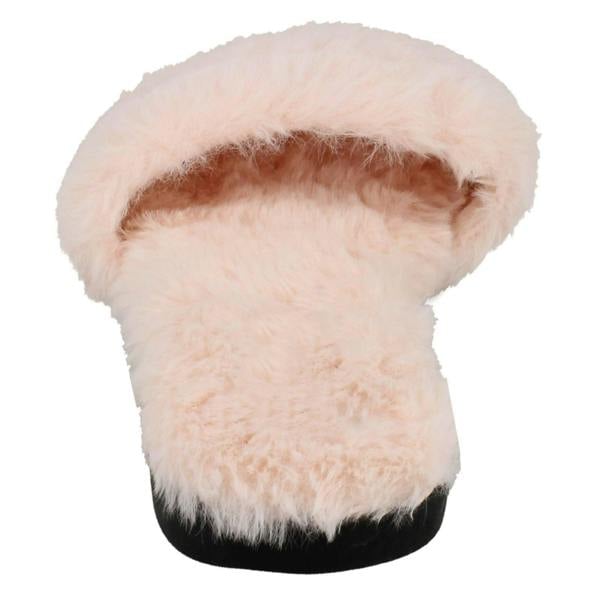 Savannah Ladies Savannah Flat All Fur Slider Mules F00090