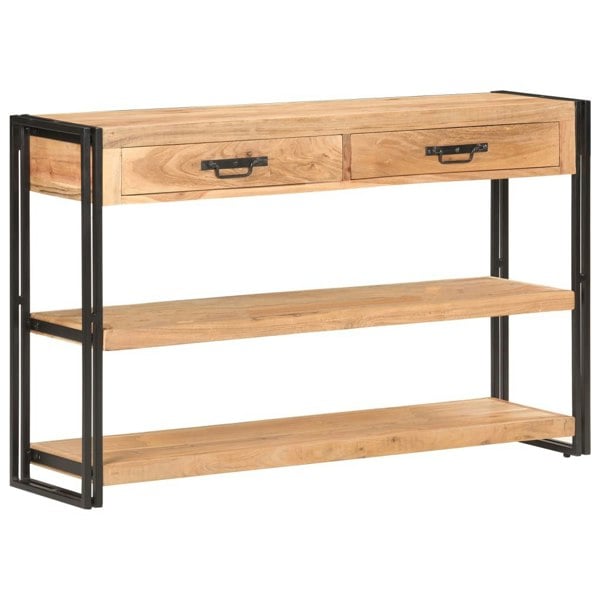 Berkfield Sideboard 120x30x75 cm Solid Acacia Wood