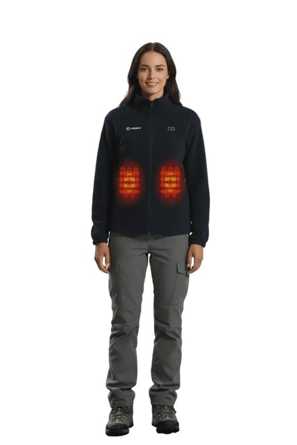 Anniou Dual Control 5 Area Heated Fleece Jacket