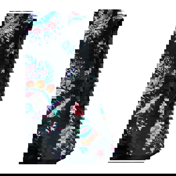 Cath Kidston Womens/Ladies Island Print Frill Trim One Piece Swimsuit - Black - 