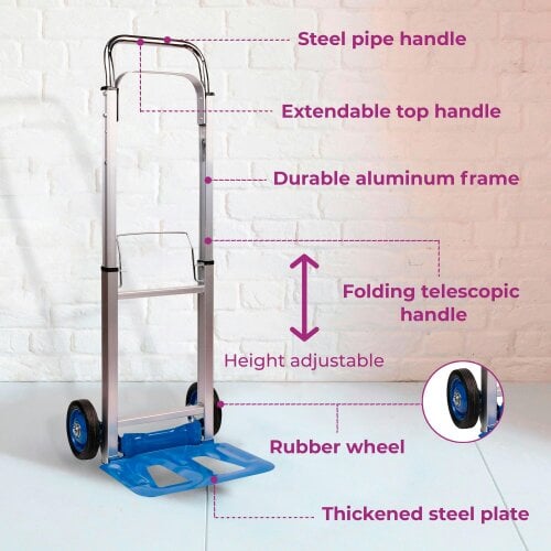 Neo 100kg Capacity Folding Sack Trolley With Extendable Handle