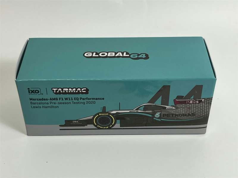 Tarmac Lewis Hamilton #44 Barcelona Pre-season Testing 2020 1:64 Tarmac Works IXO T64GF036LH2