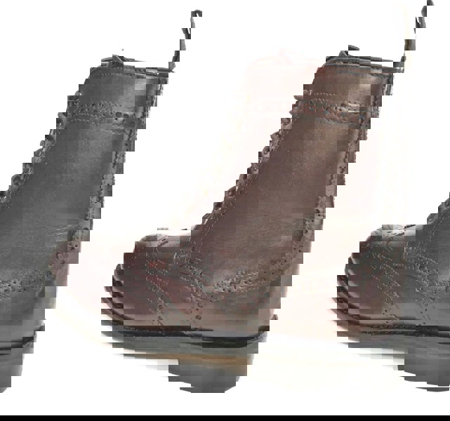 Frank James Benchgrade Moreton Leather Sole Welted Lace Up Brogue Dealer Boots