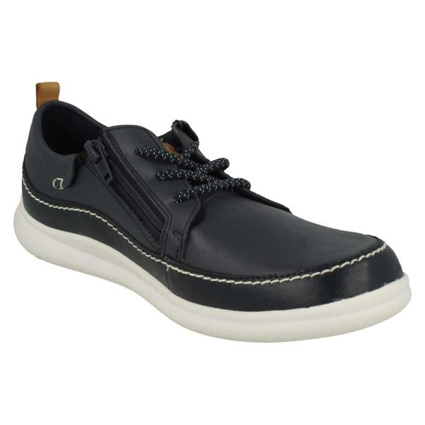Clarks Boys Clarks Elasticated Lace Detailed Shoes Cloud Blaze