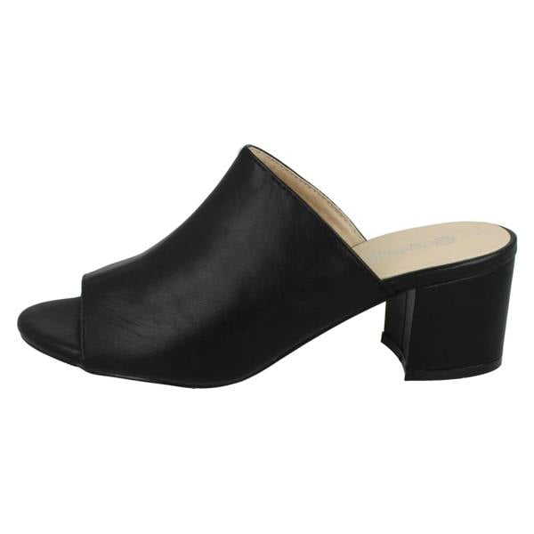 Anne Michelle Ladies Anne Michelle Chunky Heel Mule Sandals F10664