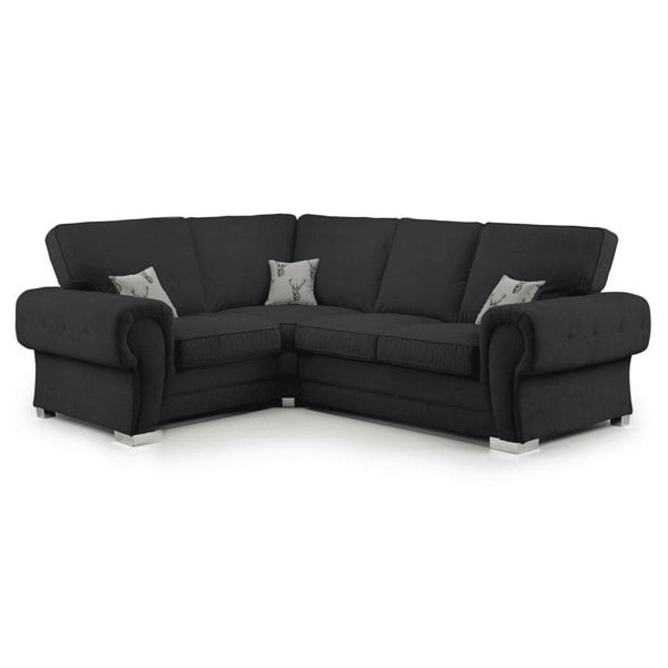 Furnishings For Less Milan Chesterfield Fabric 4 Seater Corner Sofa - Full Back