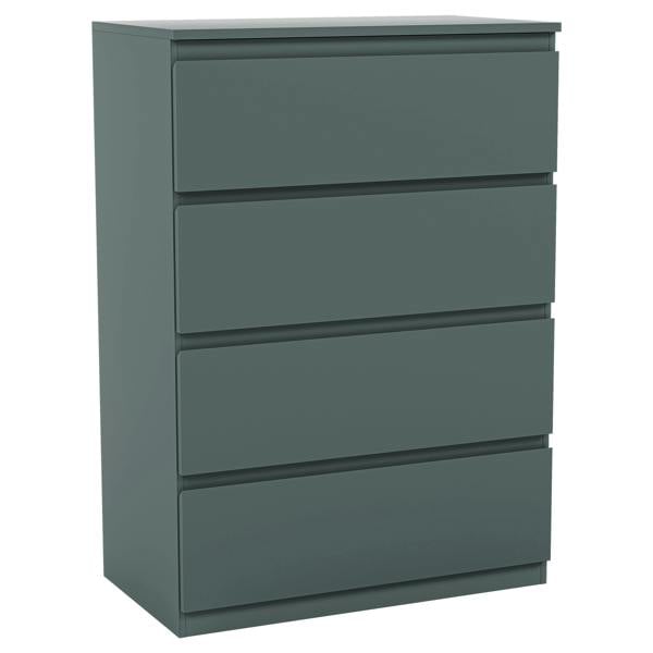 Vida Designs Denver 4 Drawer Chest, Black