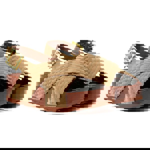 Desert Fleur Sparks Suede Women's Taupe Sandals