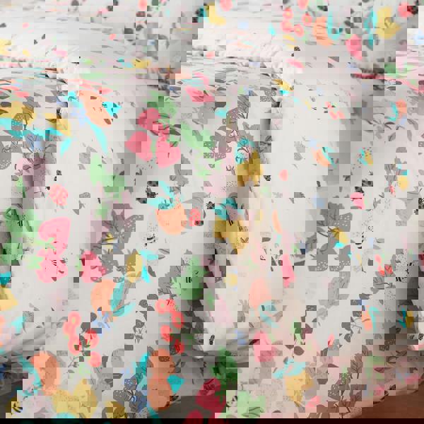 Catherine Lansfield Fruity Friends Reversible Duvet Cover Set Bright