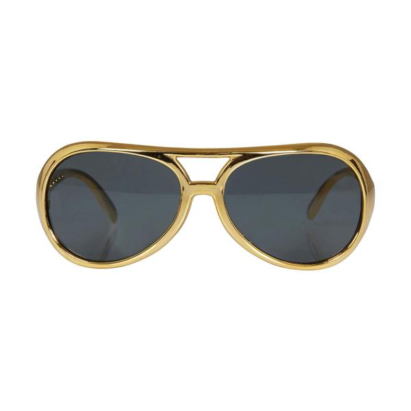 Bristol Novelty Unisex Adults Rock Star Sunglasses - Gold - 