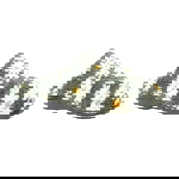 Lunar Womens/Ladies Plumeria Mule Slippers - Grey