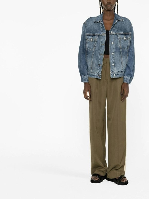 Palm Angels Sunrise Denim Jacket Cobalt Blue - Supplied FashionPALM ANGELS
