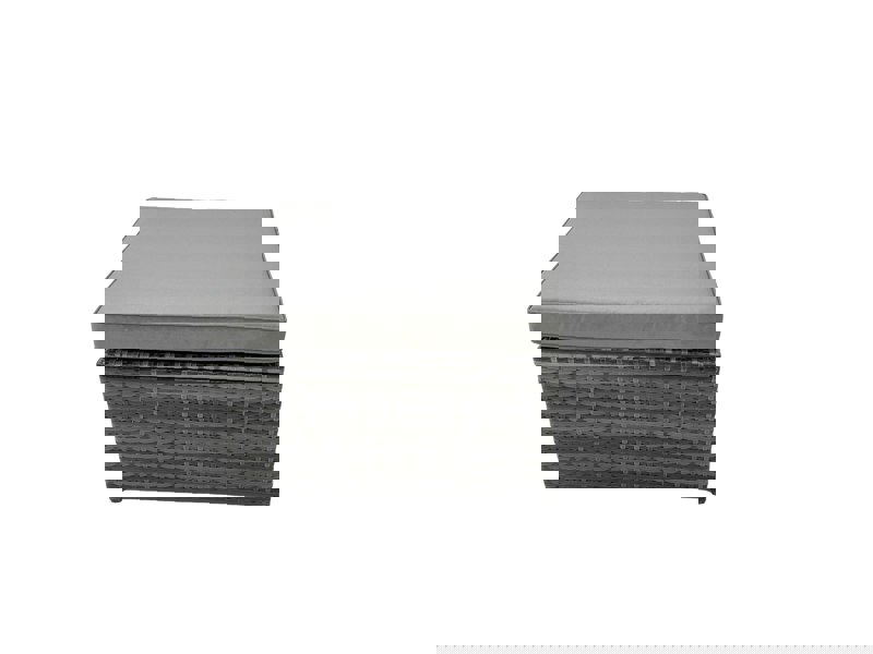 Fimous Rattan Garden Furniture Dining Set 10 seater Patio Coffee Table Sofa Set with 2 Big Stools Dark Grey Mixed