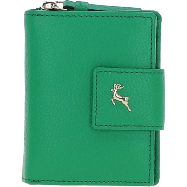 'Arte in Pelle' RFID Secure Wallet/Purse with Zip and Stud Closure: X-30