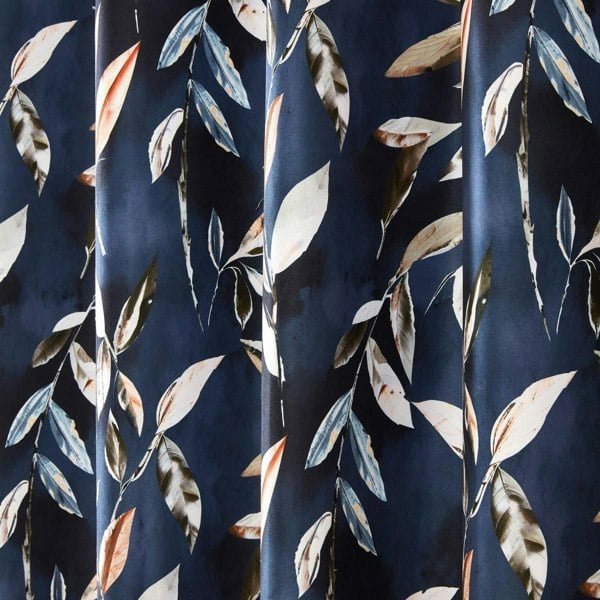 Sundour Madrid Navy Blackout Ready Made Eyelet Curtains