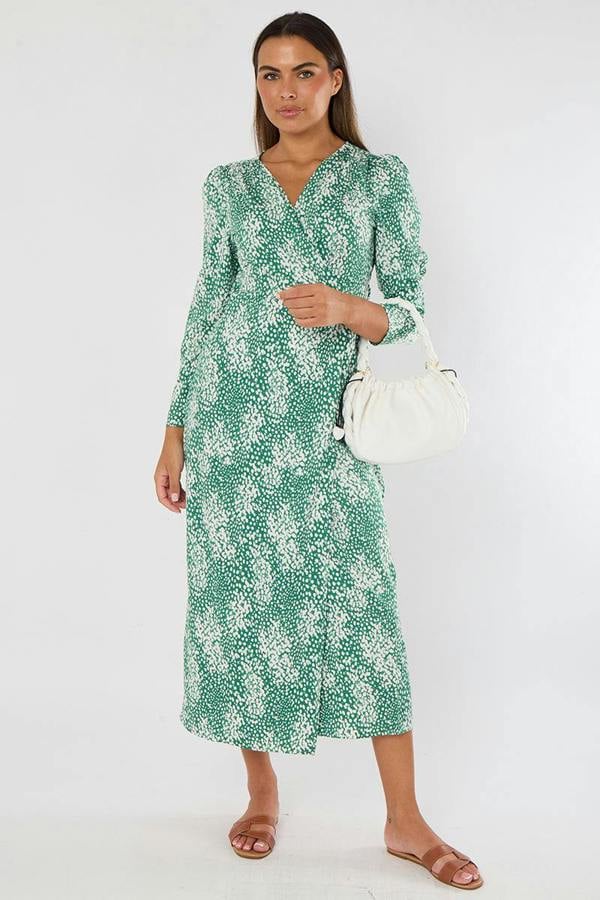Elaina Fashion Maxi Wrap Dress