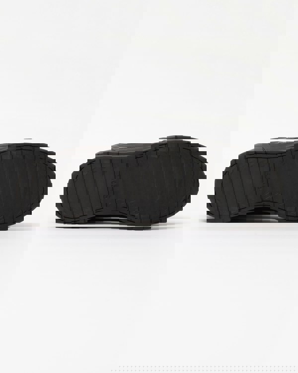 BOSS Orange Nitan Mens Nappa-leather trainers with gold-tone branding - Black 005