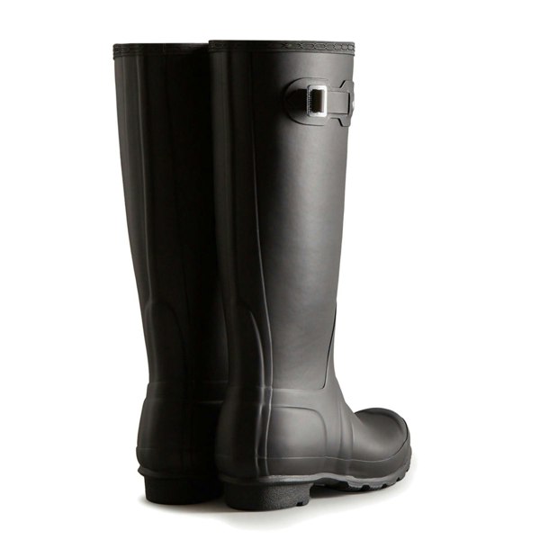 Hunter Womens Hunter Original Tall Insulated Shearling Lined Winter Wellington Boots Black