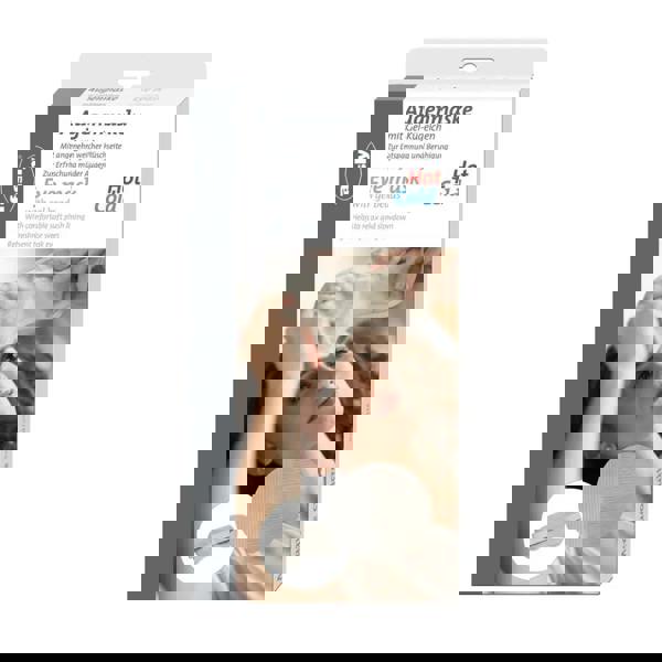 Fashy gel beads eye mask in gray and white design