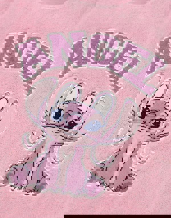 Lilo & Stitch Girls Pink Angel Long Sleeve Long Leg Pyjama Set