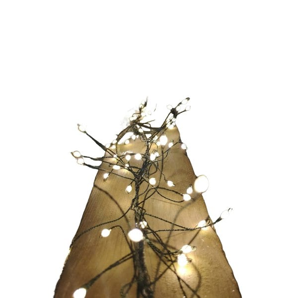 Samuel Alexander 5.4m Warm White LEDs Green Garland Wire Light Christmas Decoration with Timer