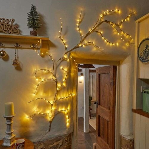 Samuel Alexander 2.3m Light up Indoor Outdoor Christmas Vine with 144 Warm White LEDs