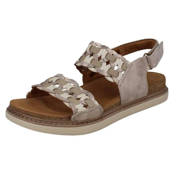 Clarks Ladies Clarks Woven Sandals Arwell Glide