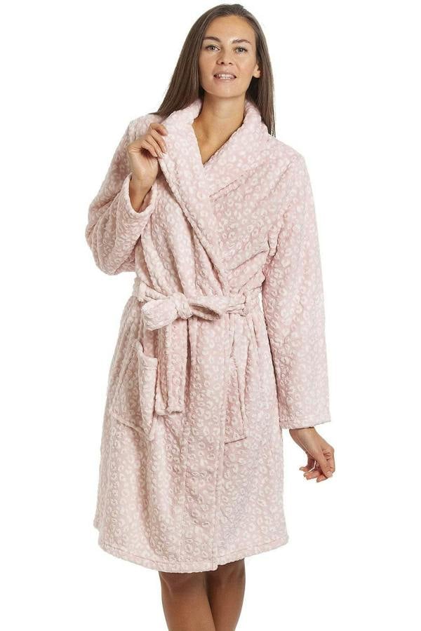 Womens Various Leopard Print Bathrobes