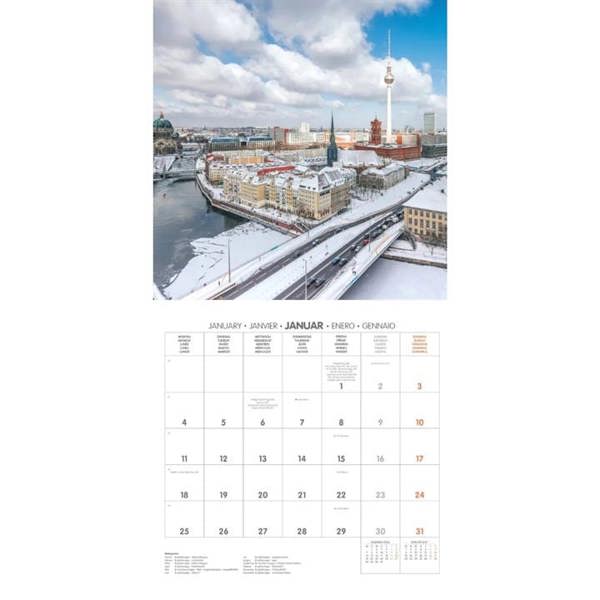 Europe Berlin Calendar 2027, Wall Calendars, Month To View, Travel, Gift