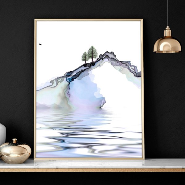 Japanese wall mural | set of 3 framed wall art