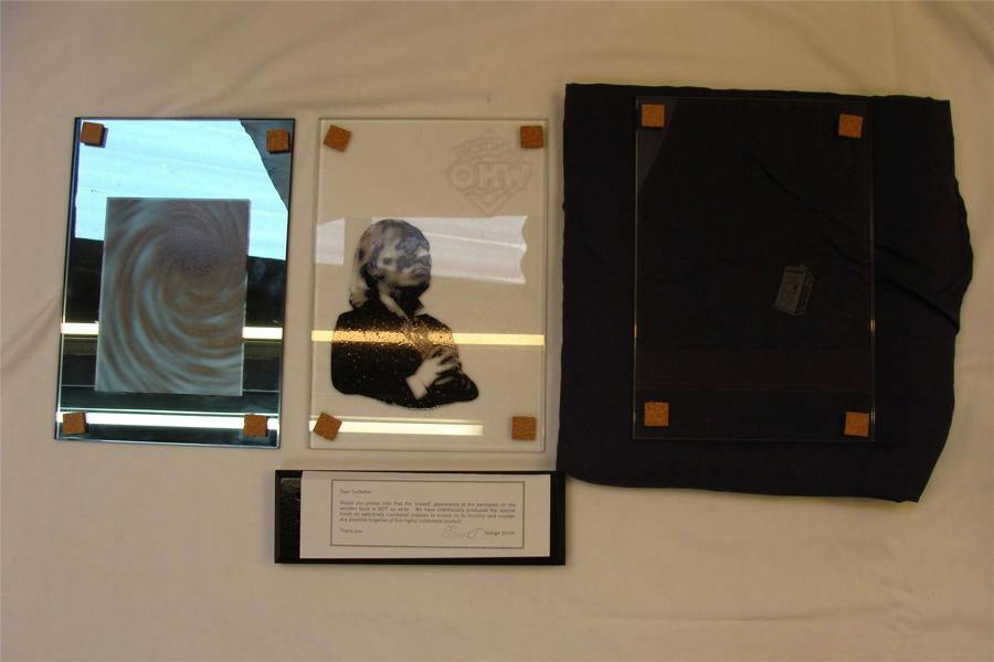 Doctor Who - Etched Glass Display of William Hartnell by Dapol (1999) SCARCE