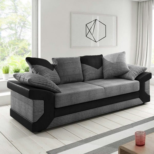 Dino Mixed Fabric 3 Seater Sofa