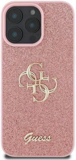 Guess Fixed Glitter Big 4G Hardcase for iphone 16 Pro Max 6.9" Pink - GUHCP16XHG4SGP