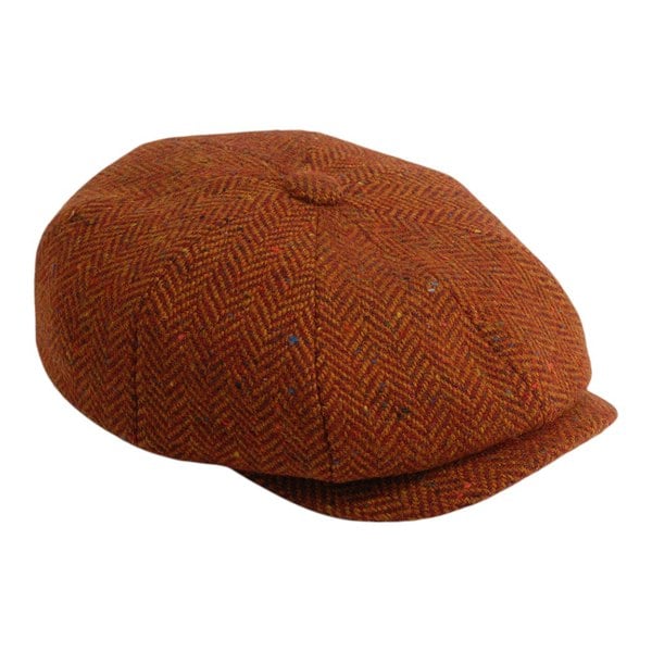 Gamble & Gunn Ardura - Red Button Top Cap Molloy and Sons Irish Donegal Tweed