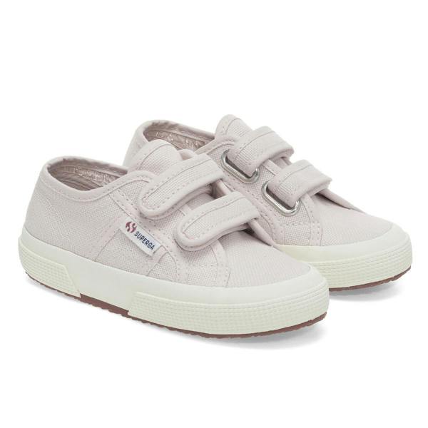 Superga Childrens/Kids 2750 Jstrap Trainers - Pink Ish/Avorio - 