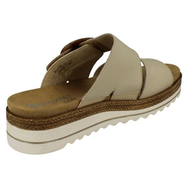 Remonte Ladies Remonte Wedge Sole Mule Sandals D0Q51